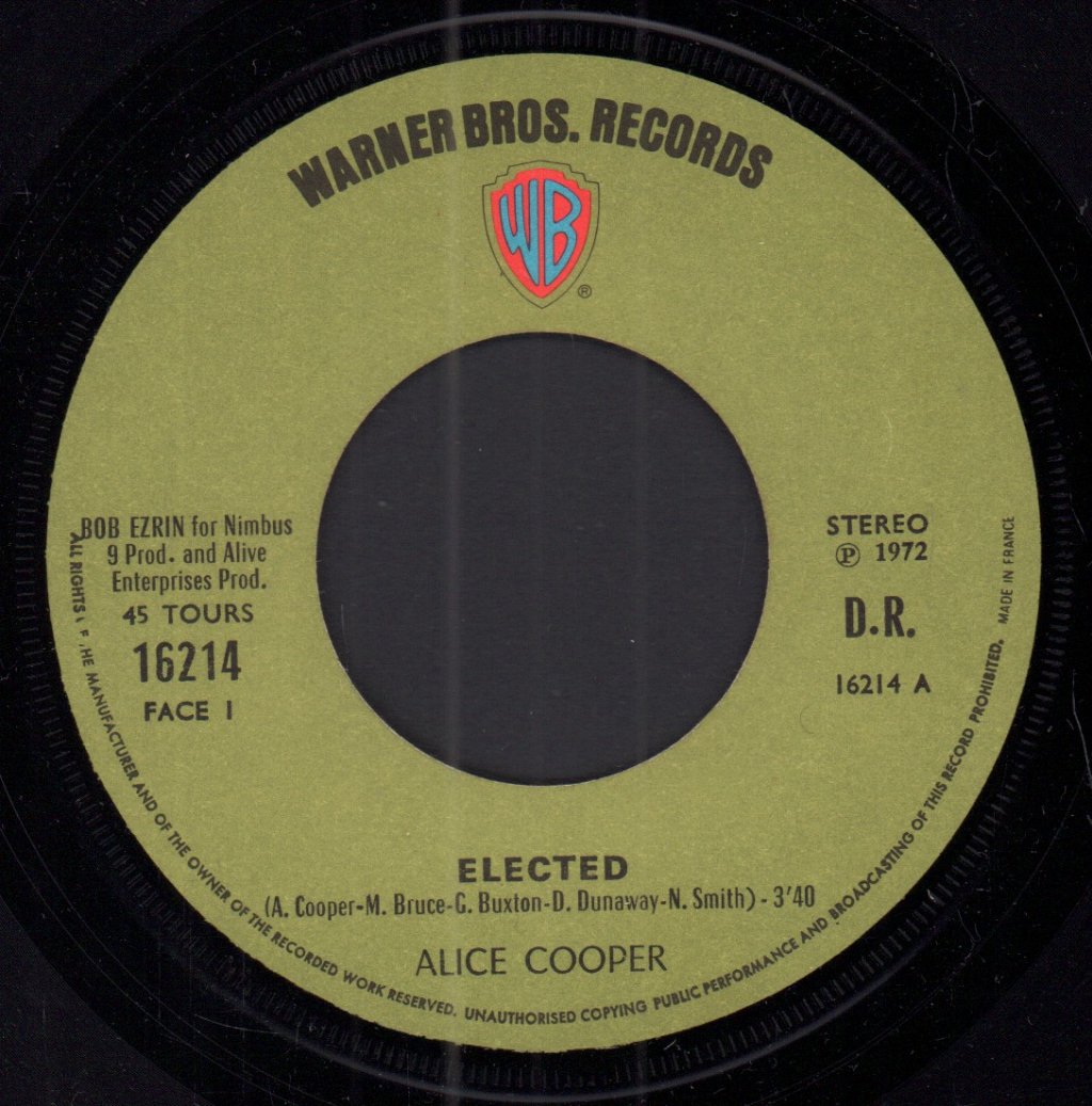 Alice Cooper - Elected - 7 Inch