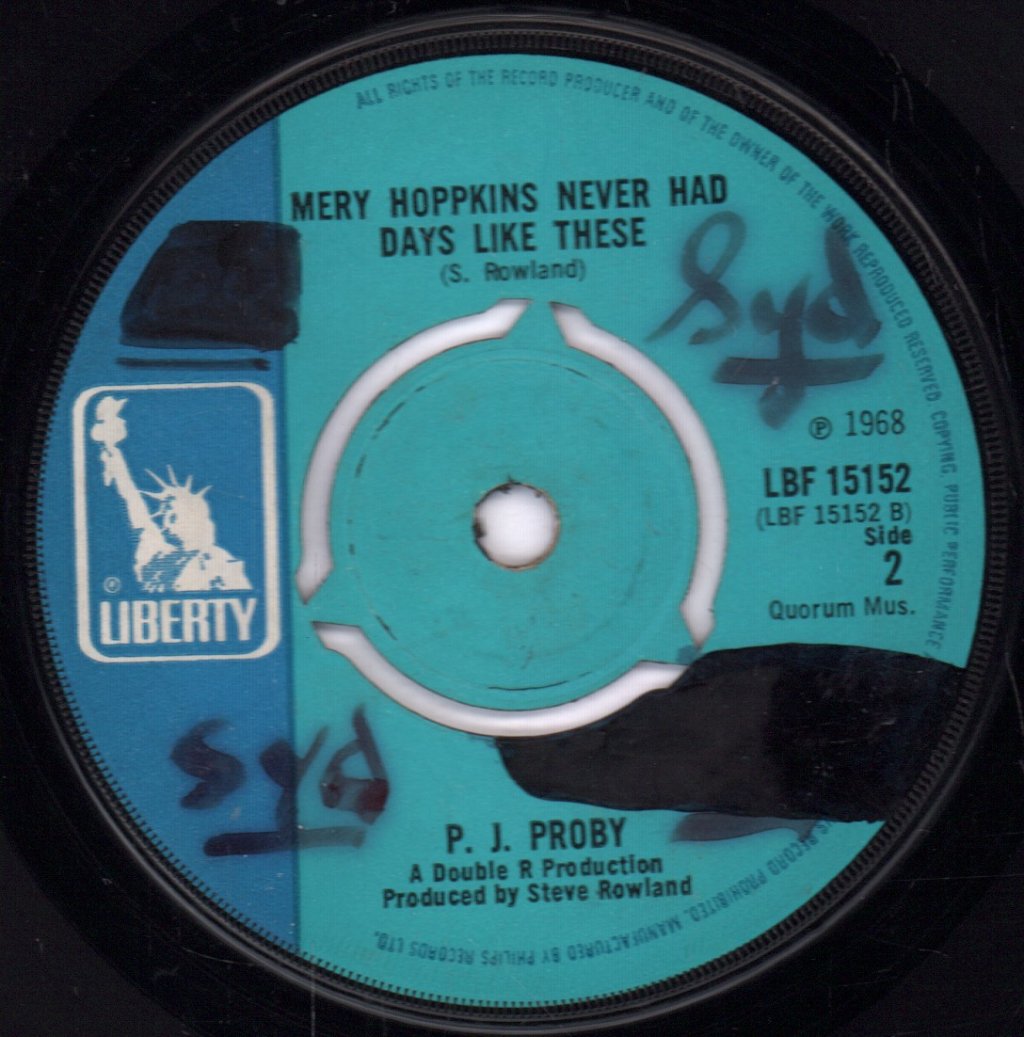P.J. Proby - Day That Lorraine Came Down - 7 Inch