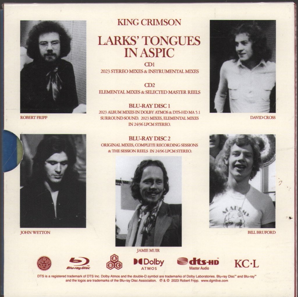 King Crimson - Larks’ Tongues In Aspic (The Complete Recording Sessions) - Cd Set