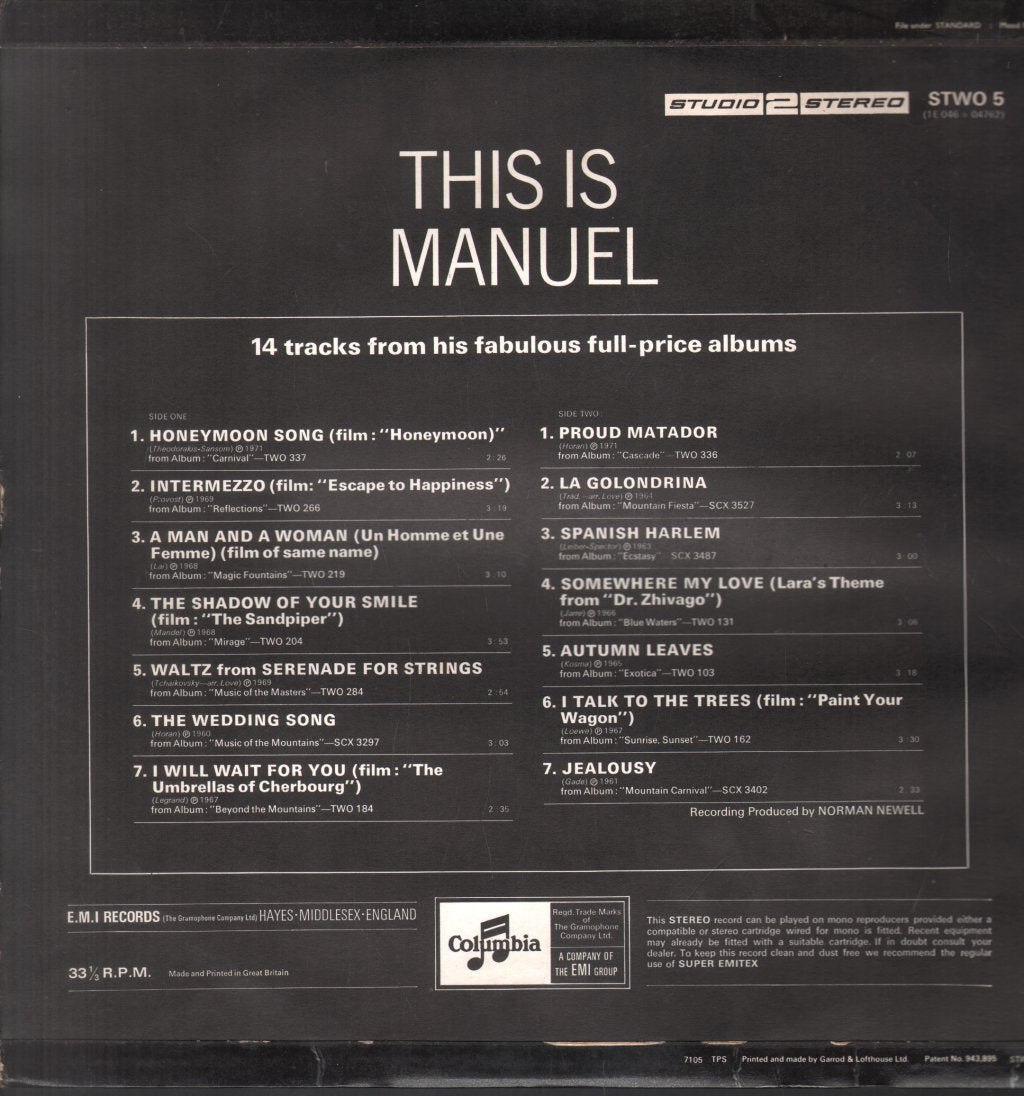 Manuel And The Music Of The Mountains - This Is Manuel - Lp