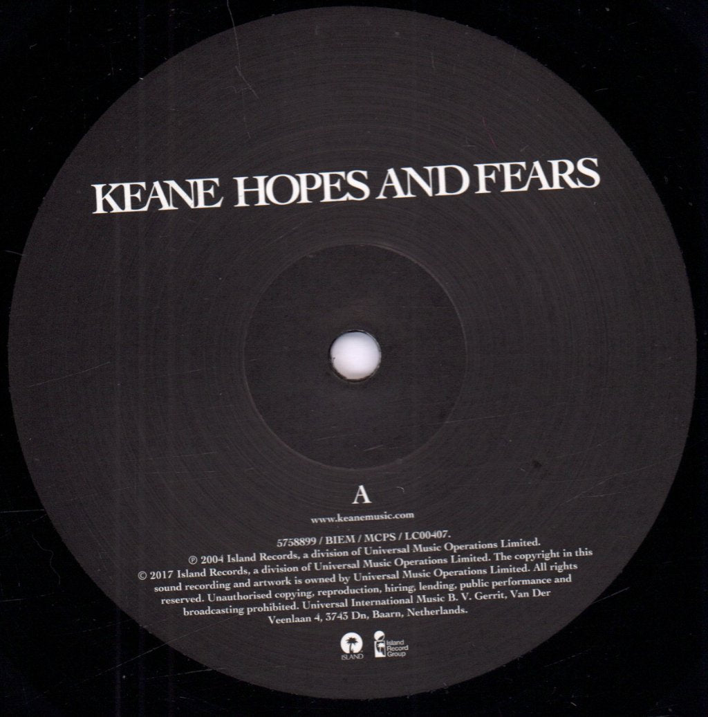 Keane - Hopes And Fears - Lp