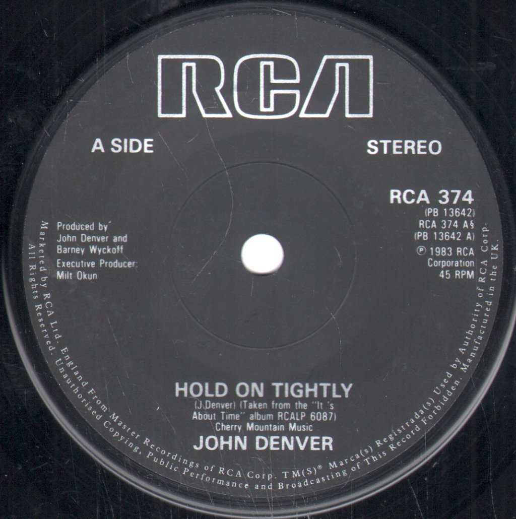 John Denver - Hold On Tightly - 7 Inch