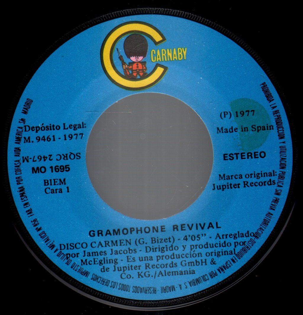 Grammophone Revival - Disco Carmen - 7 Inch