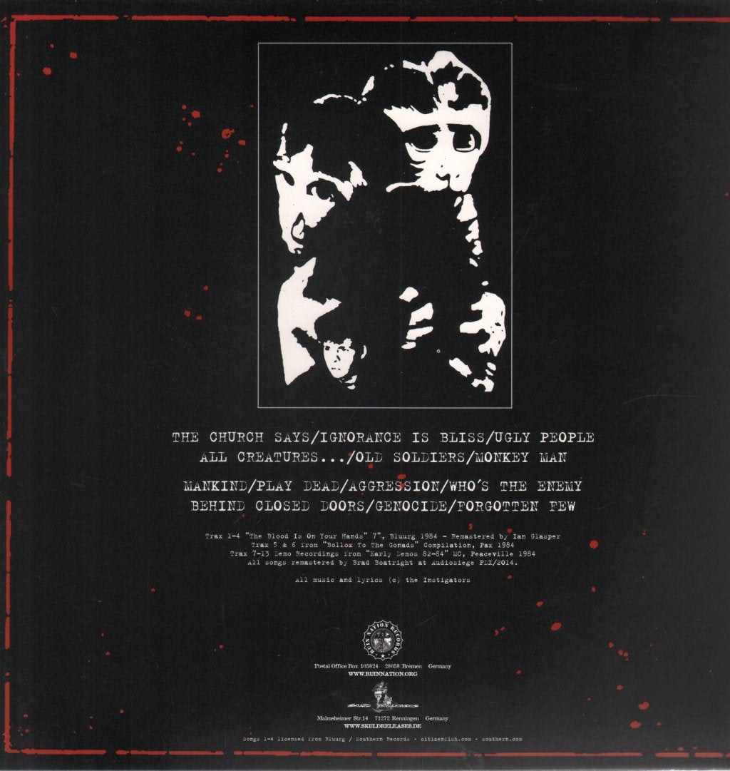 Instigators - Blood Is On Your Hands - Lp