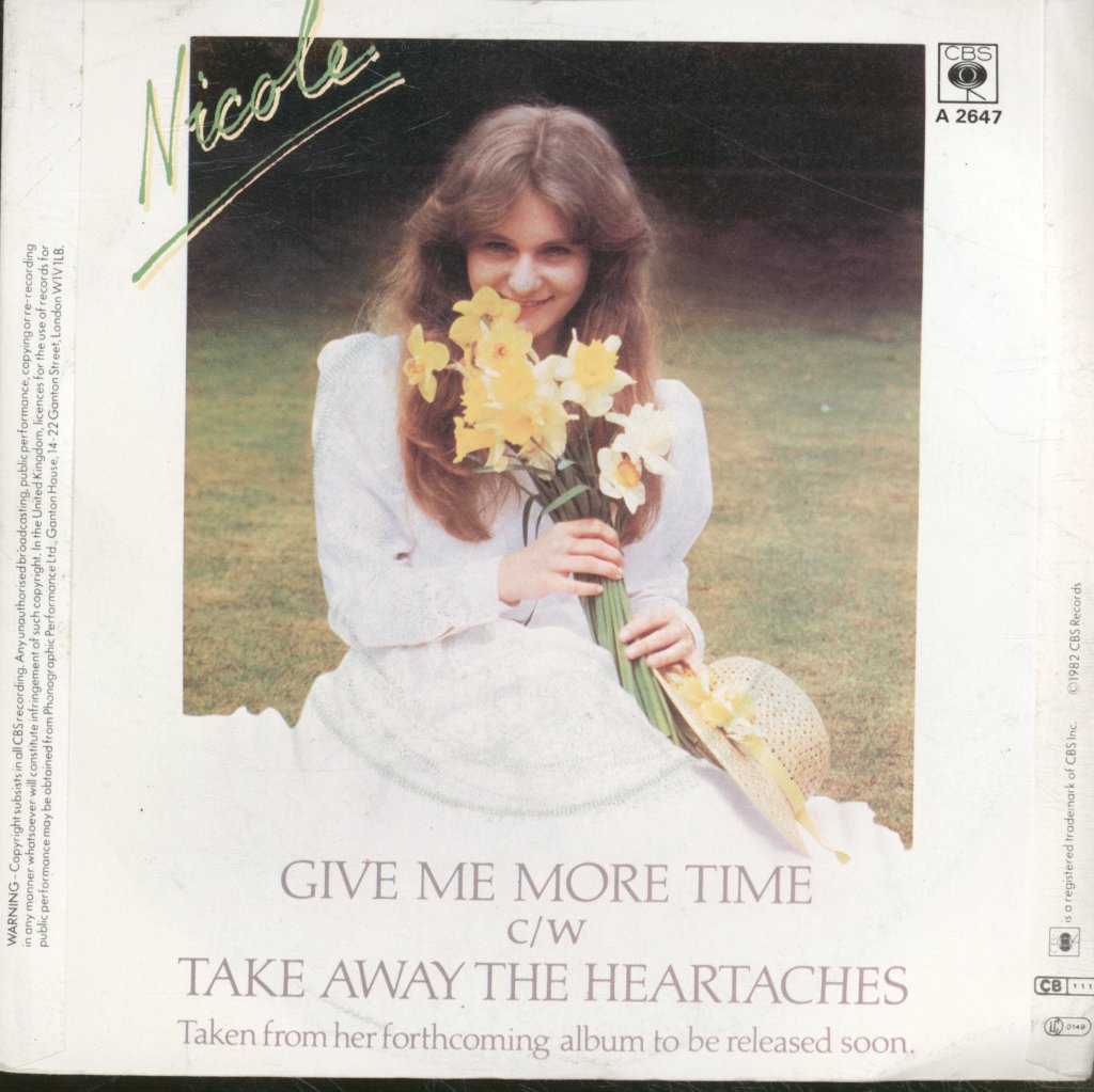 Nicole (Eurovision) - Give Me More Time - 7 Inch
