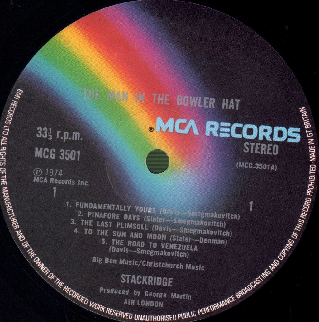 Stackridge - Man In The Bowler Hat - Lp
