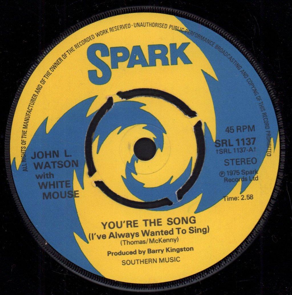 John L.watson - You're The Song - 7 Inch