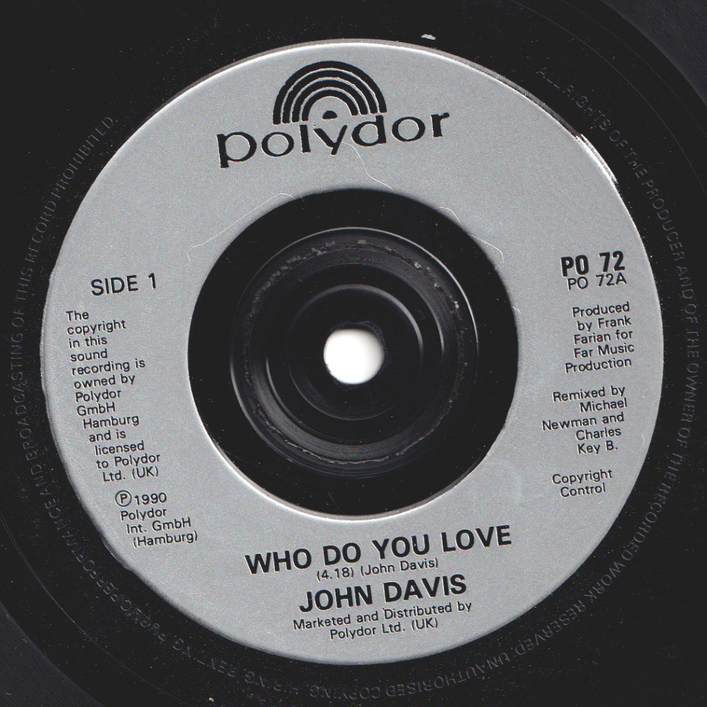 John Davis (Electro Funk) - Who Do You Love - 7 Inch