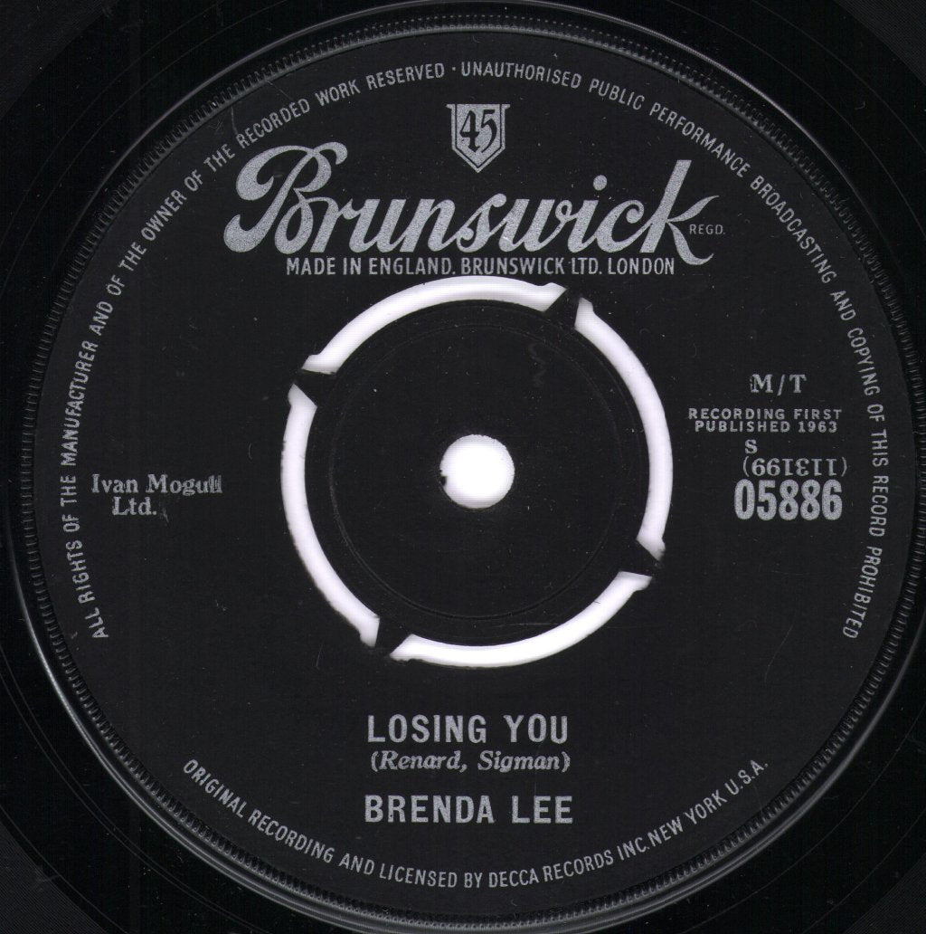 Brenda Lee - Losing You - 7 Inch