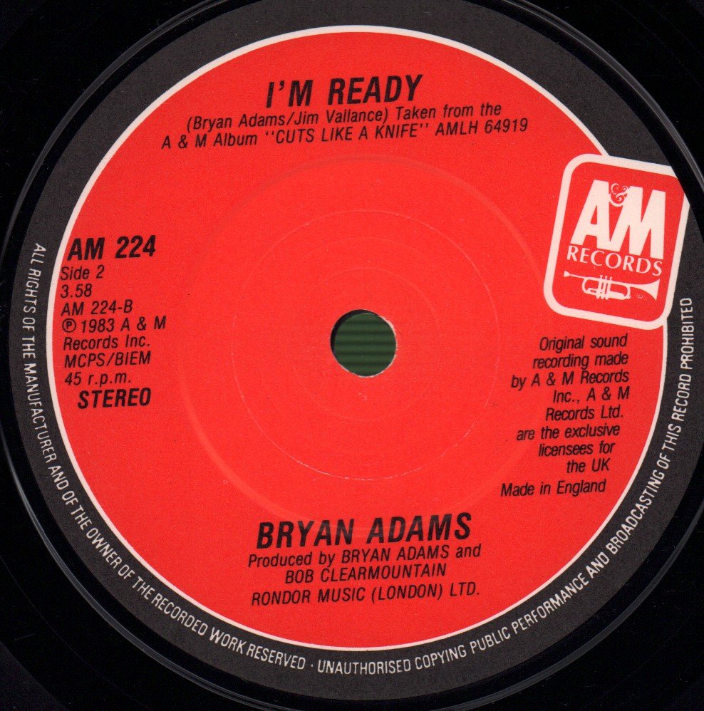 Bryan Adams - Run To You - 7 Inch
