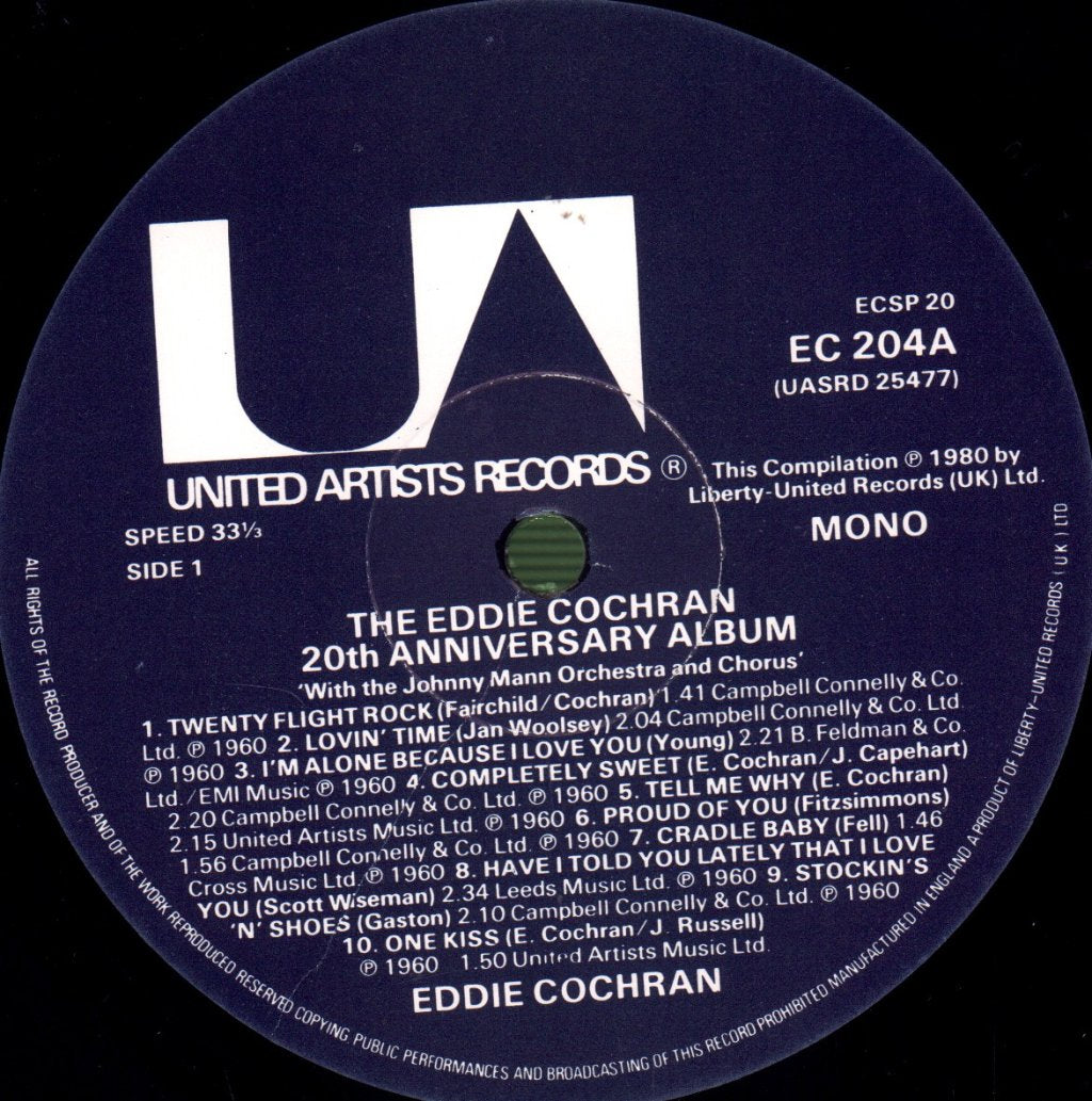 Eddie Cochran - 20th Anniversary Album - Lp Set