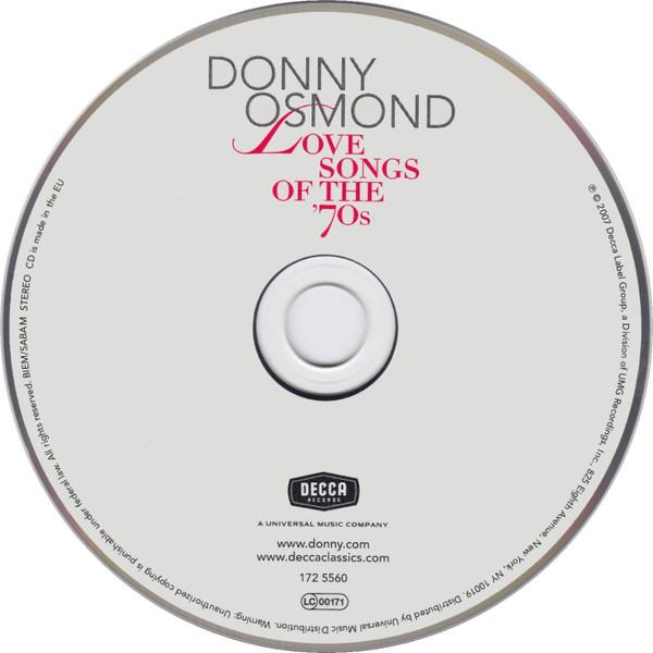 Donny Osmond - Love Songs Of The '70s - Cd