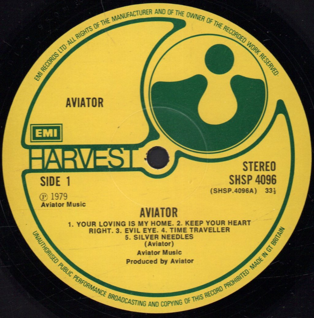 Aviator (Rock/Prog Group) - Aviator - Lp