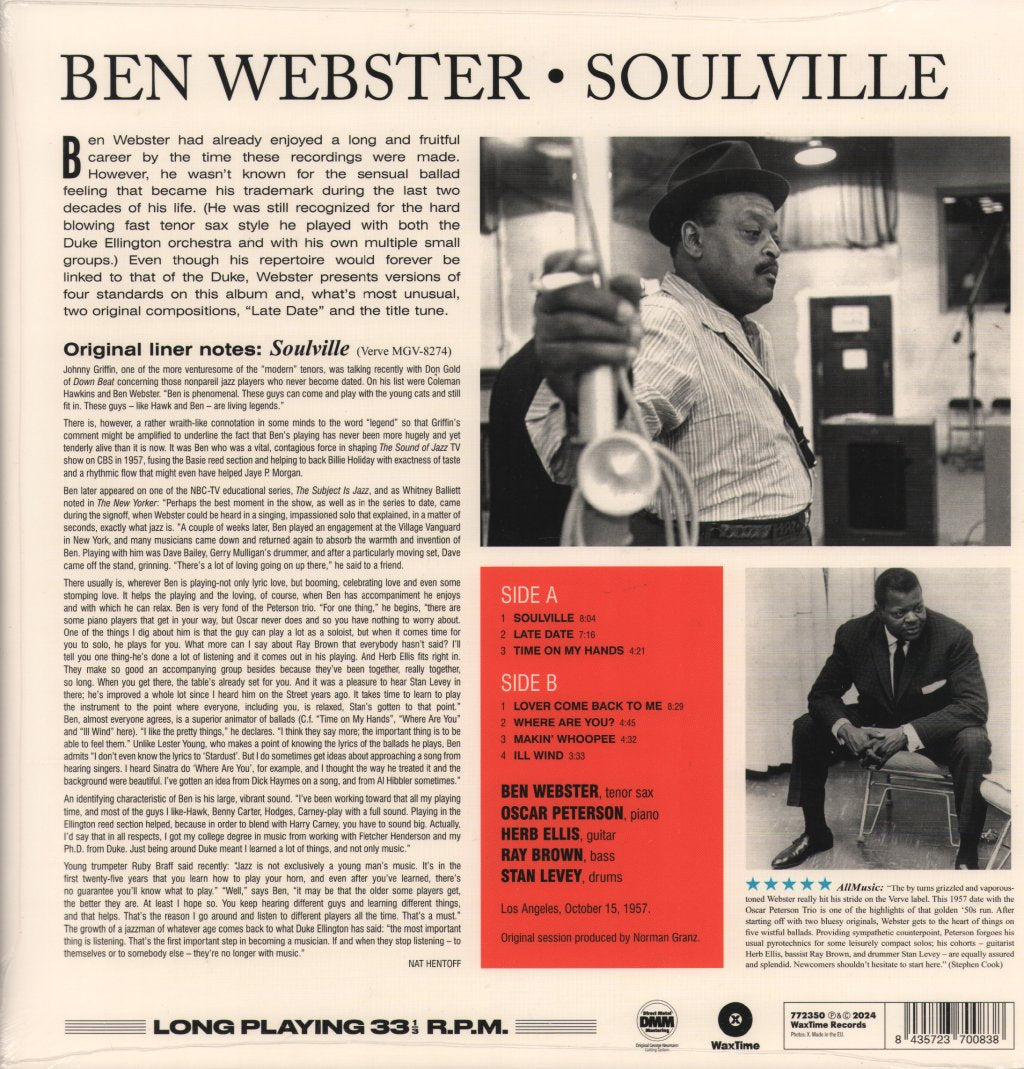 Ben Webster - Soulville - Lp