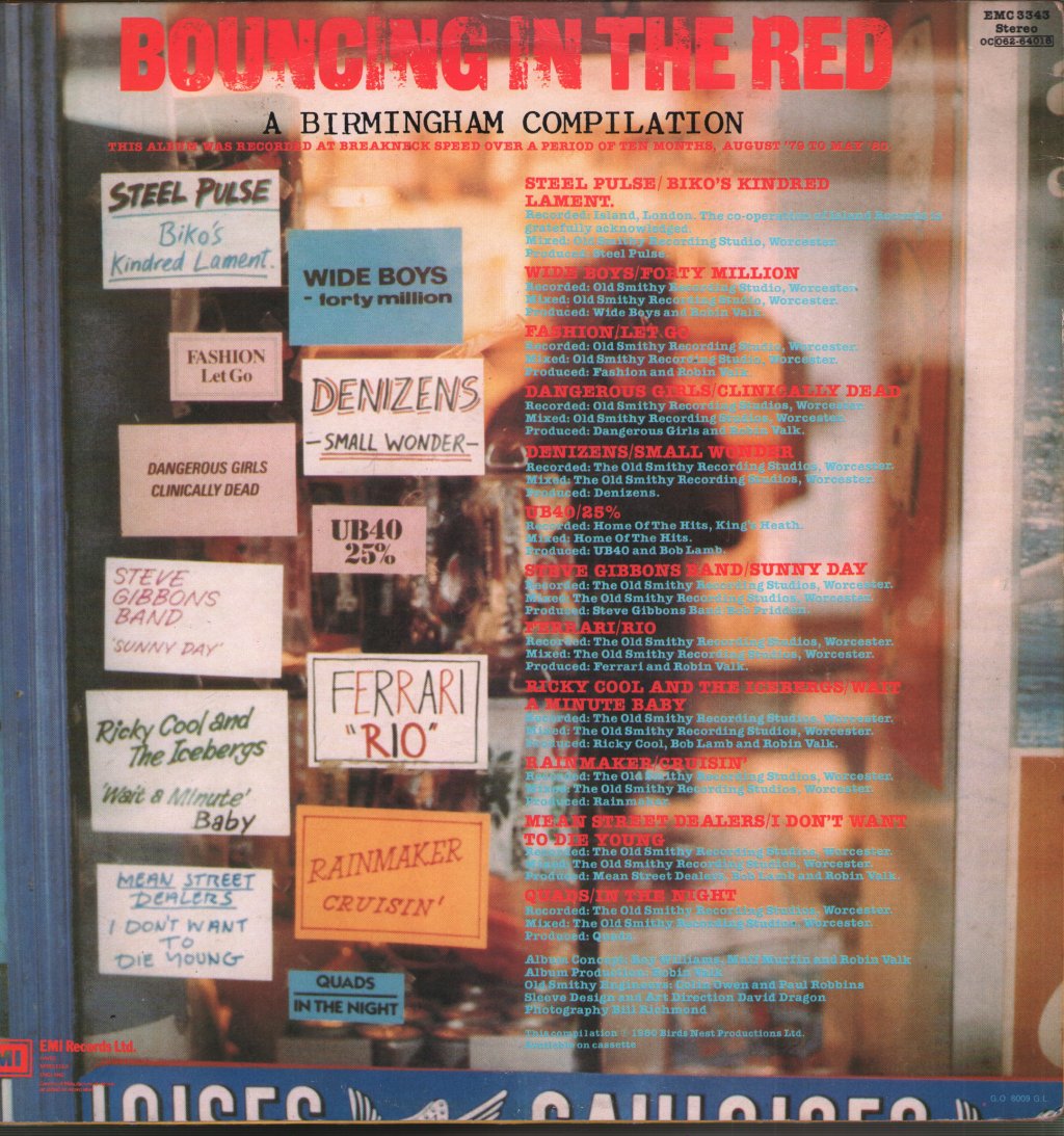 Various Artists - Bouncing In The Red - A Birmingham Compilation - Lp