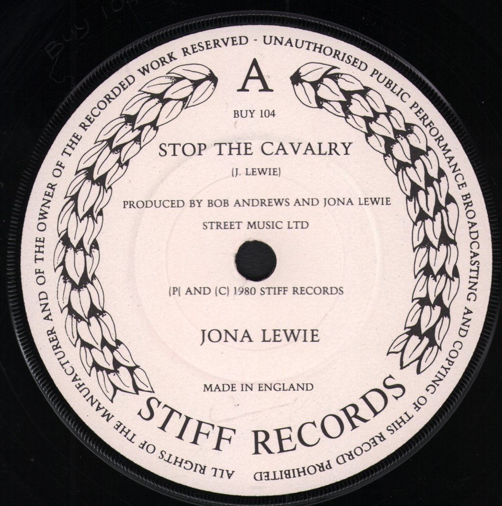 Jona Lewie - Stop The Cavalry - 7 Inch