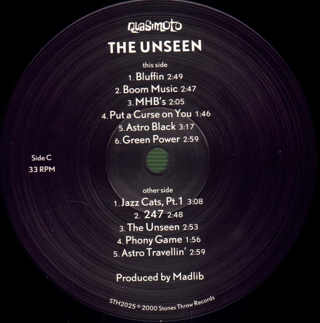 Quasimoto (Madlib) - Unseen - Double Lp