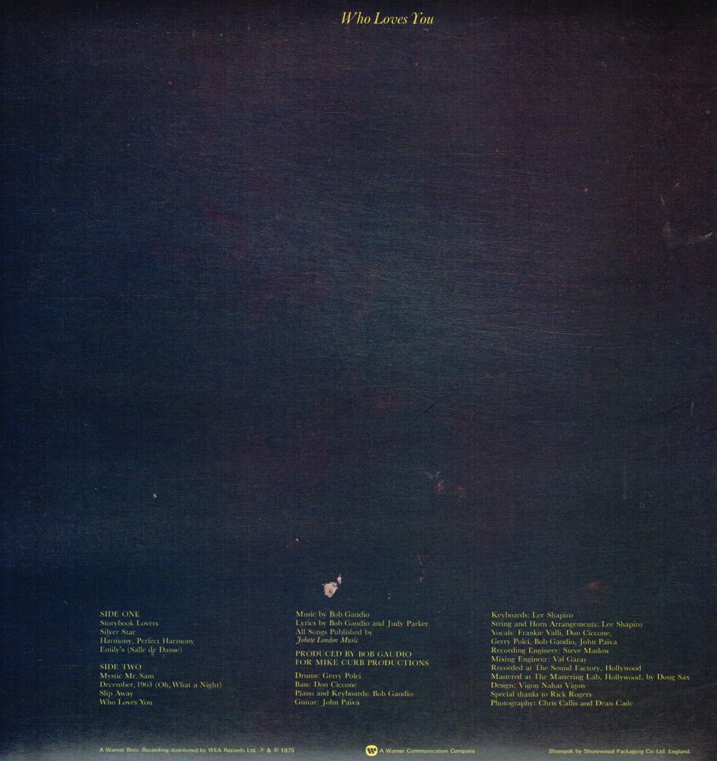 Four Seasons - Who Loves You - Lp