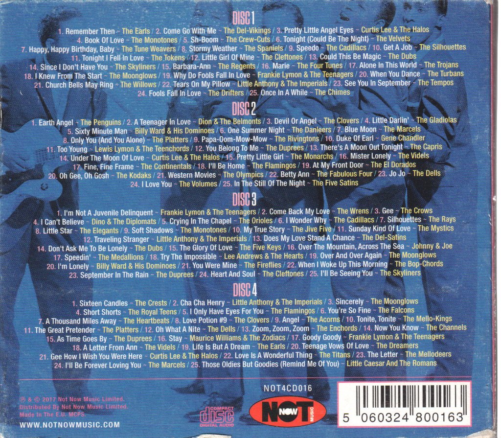 Various Artists - 100 Doo-Wop Hits - Cd Set