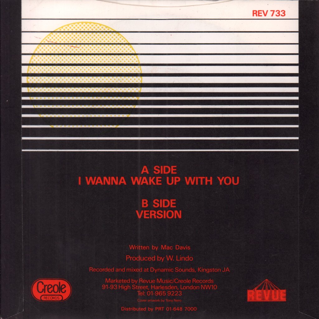 Boris Gardiner - I Want To Wake Up With You - 7 Inch
