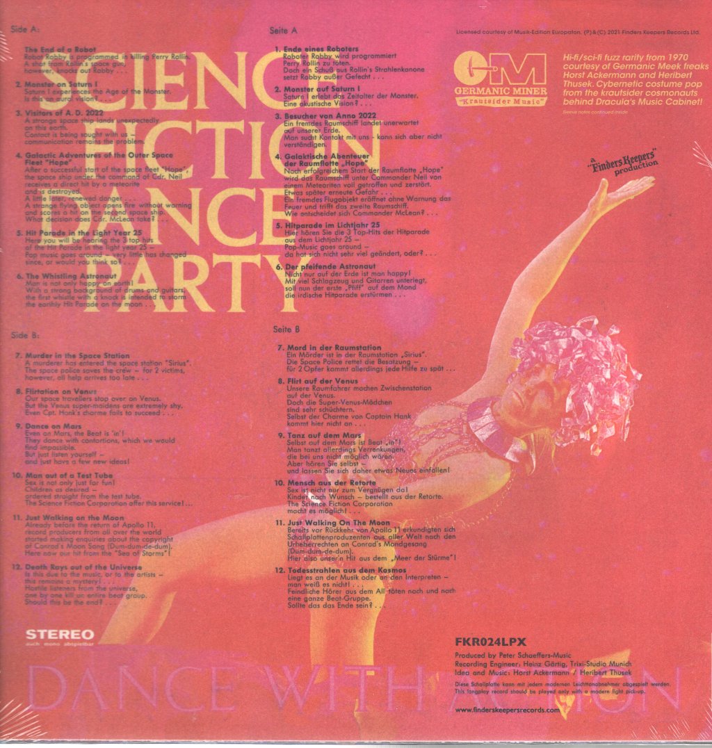 Science Fiction Dance Party - Dance With Action - Lp
