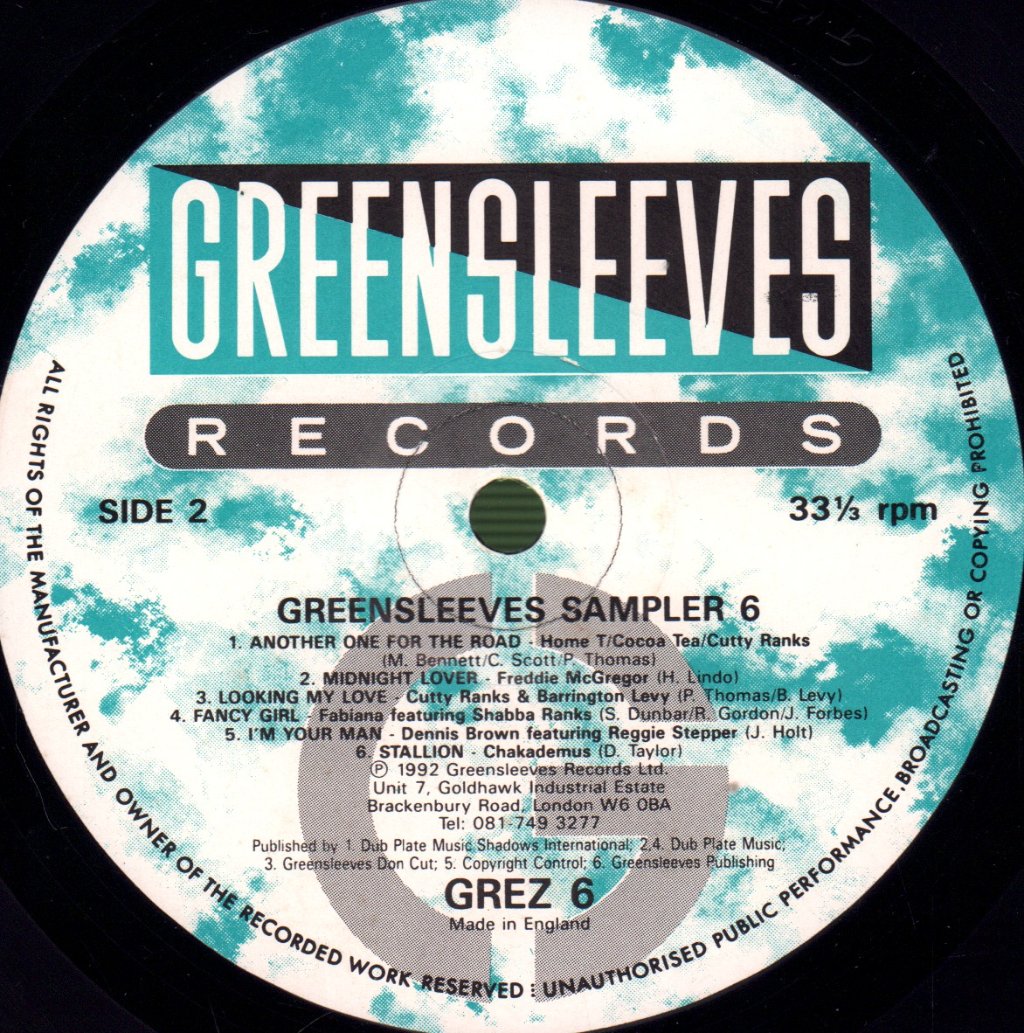 Various Artists - Greensleeves Sampler 6 - Lp