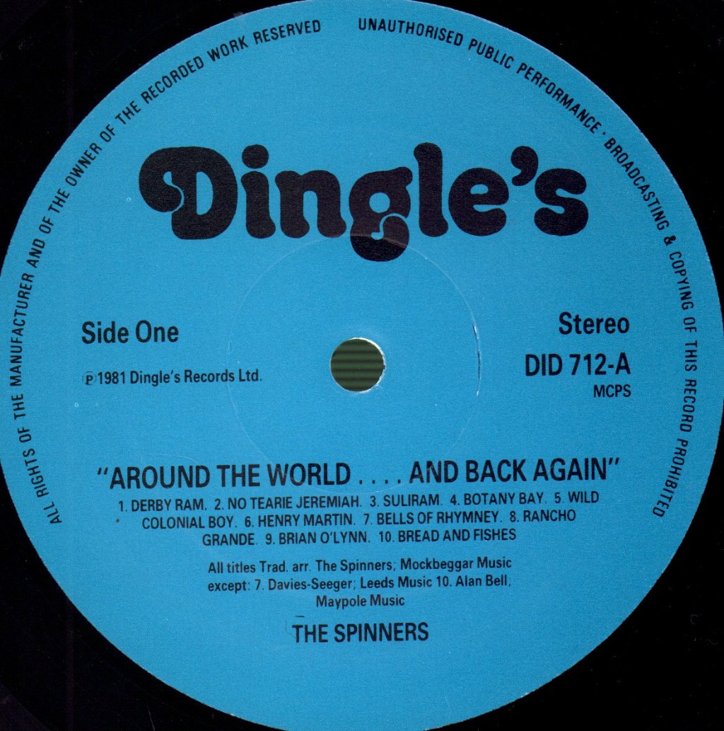 Spinners (Folk Group) - Around The World And Back Again - Lp
