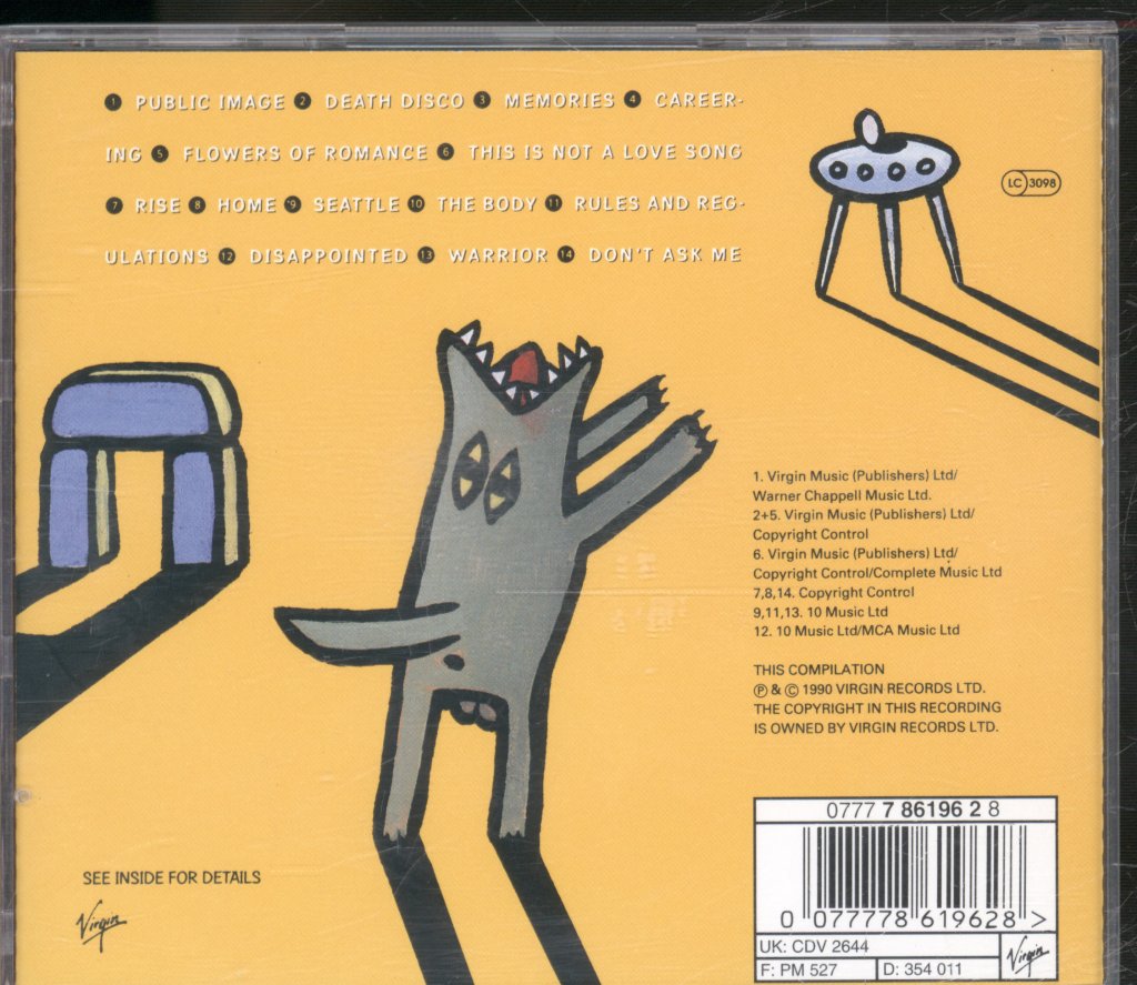 Public Image Limited - Greatest Hits, So Far - Cd