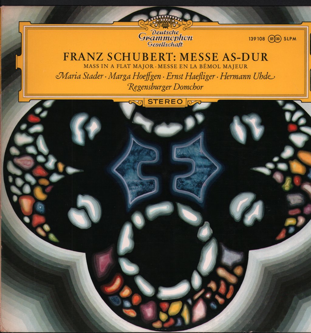 Maria Stader / Marga Hoeffgen / Ernst Haefliger / Hermann Uhde / Regensburger Domchor - Franz Schubert - Messe Nr. 5 As-Dur D. 678 - Lp