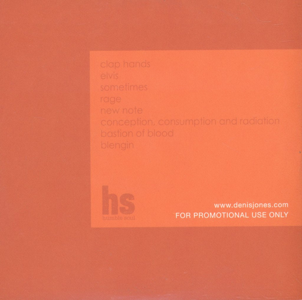 Denis Jones - Red And Yellow Equals - Cd