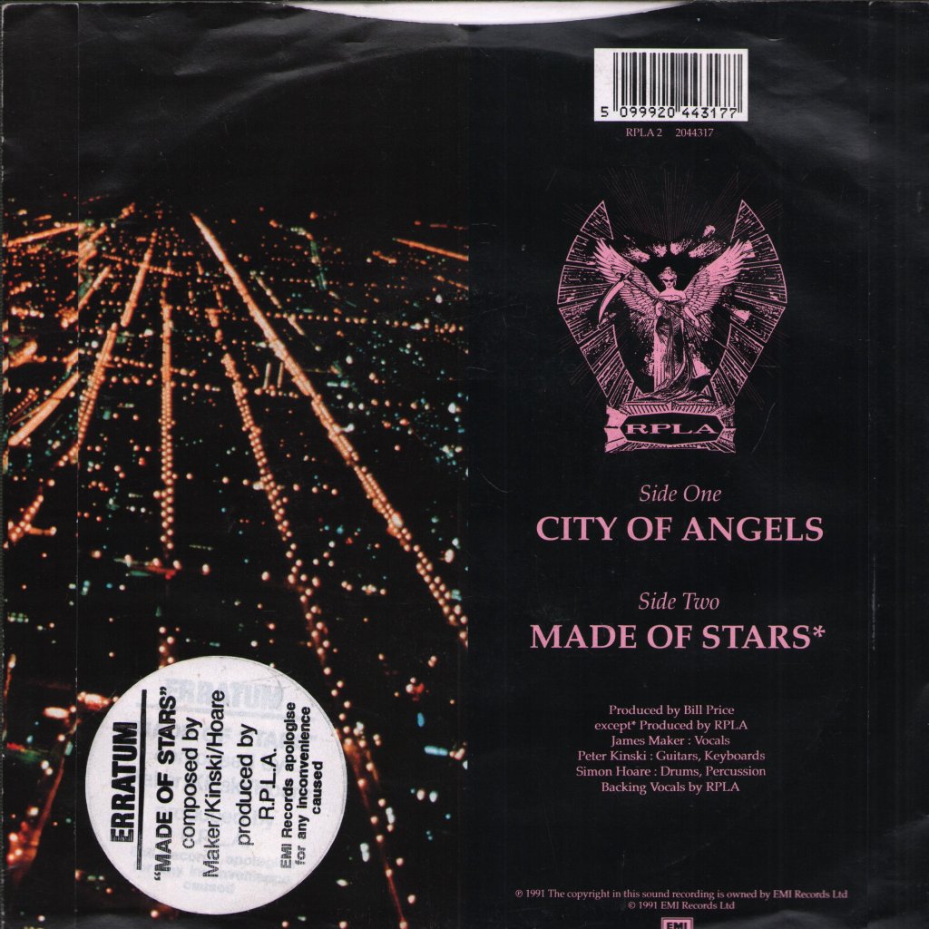 Rpla - City Of Angels - 7 Inch