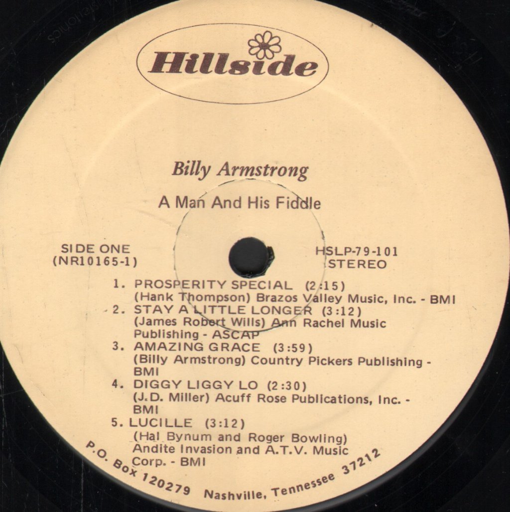 Billy Armstrong - A Man And His Fiddle - Lp