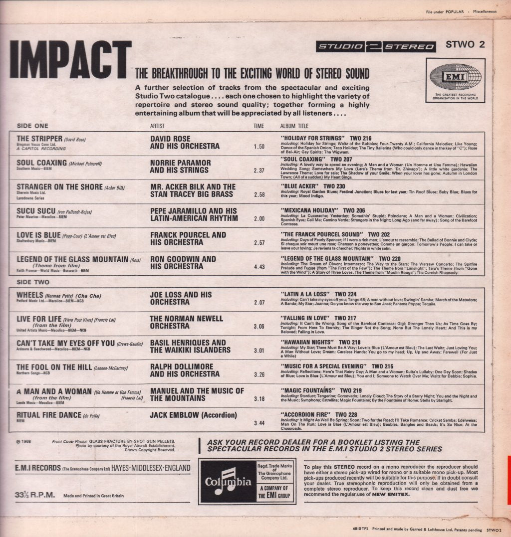 Various Artists - Impact The Breakthrough To The Exciting World Of Stereo - Lp