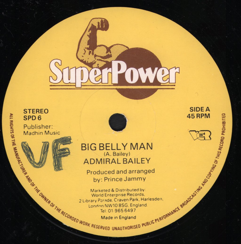 Admiral Bailey - Big Belly Man / Horse Stomach - 12 Inch