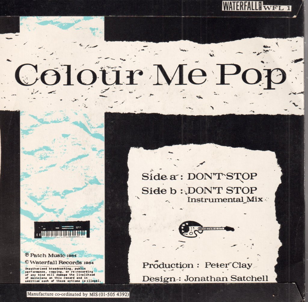 Colour Me Pop - Don't Stop - 7 Inch
