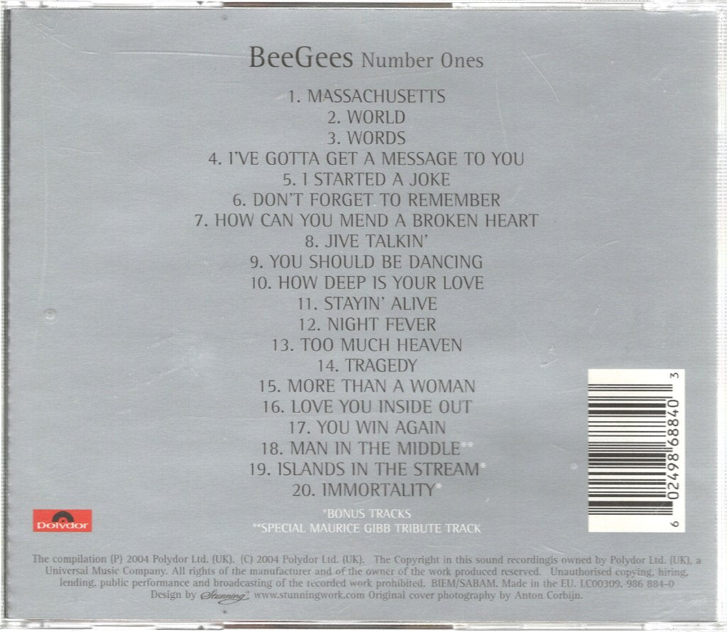 Bee Gees - Number Ones - Cd