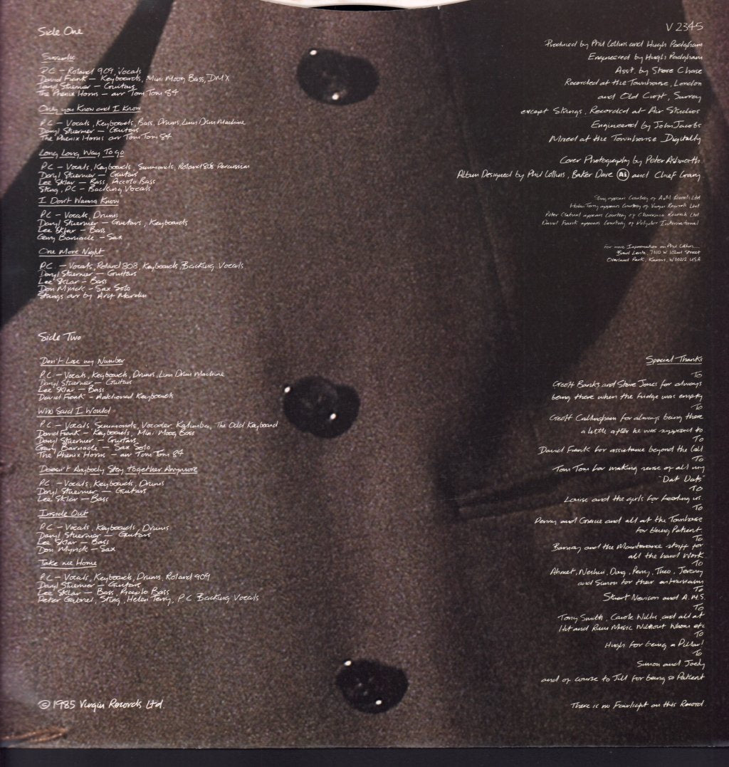 Phil Collins - No Jacket Required - Lp