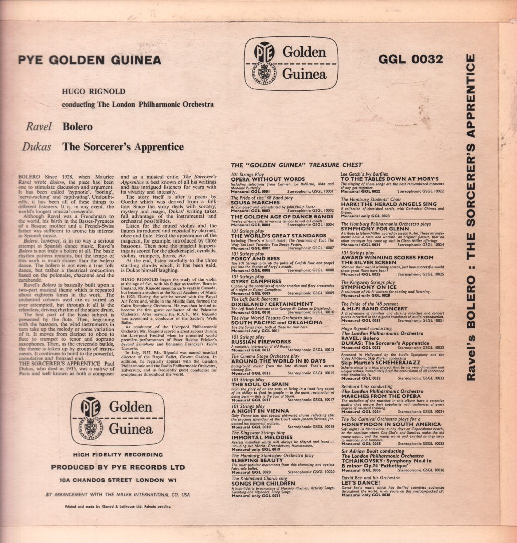 Hugo Rignold - Bolero - Lp