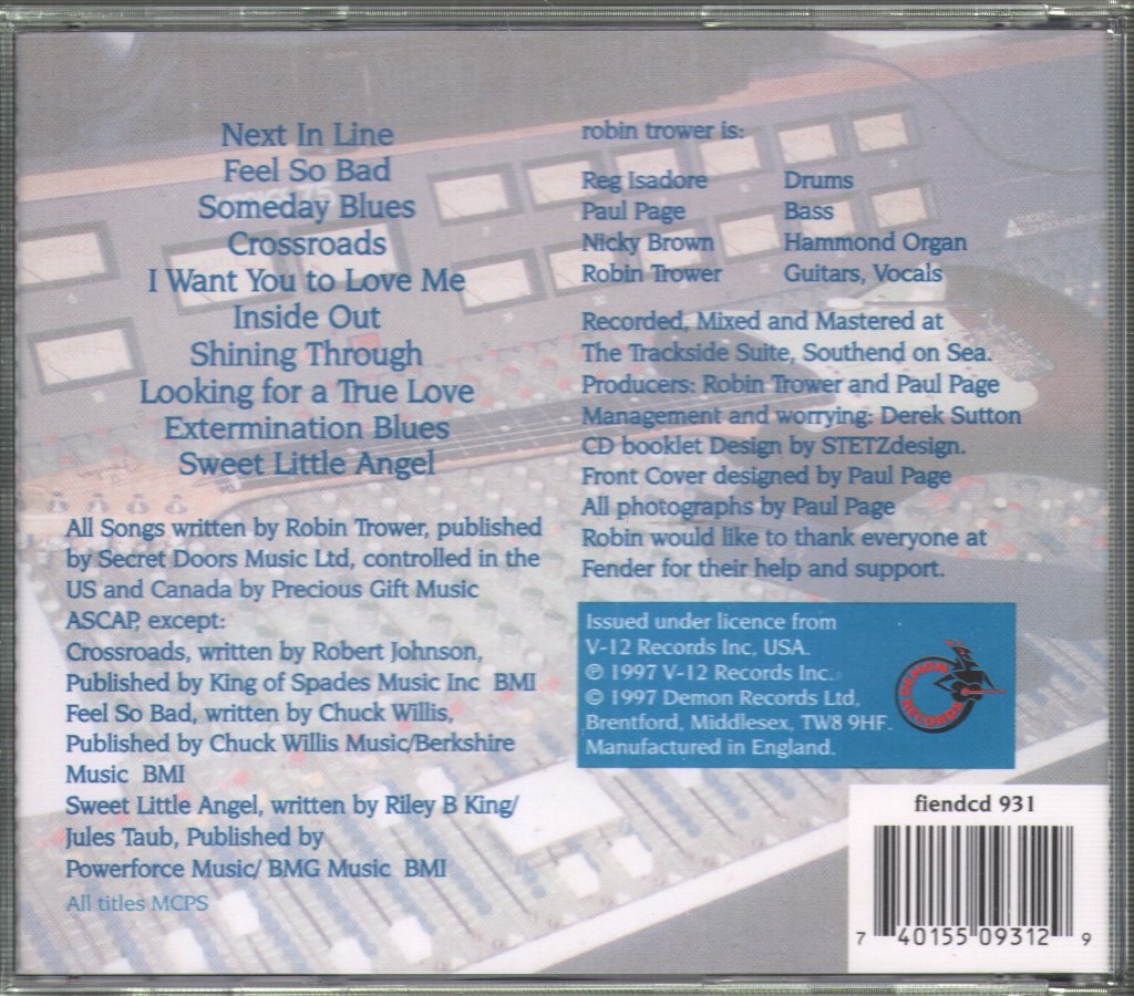 Robin Trower - Someday Blues - Cd