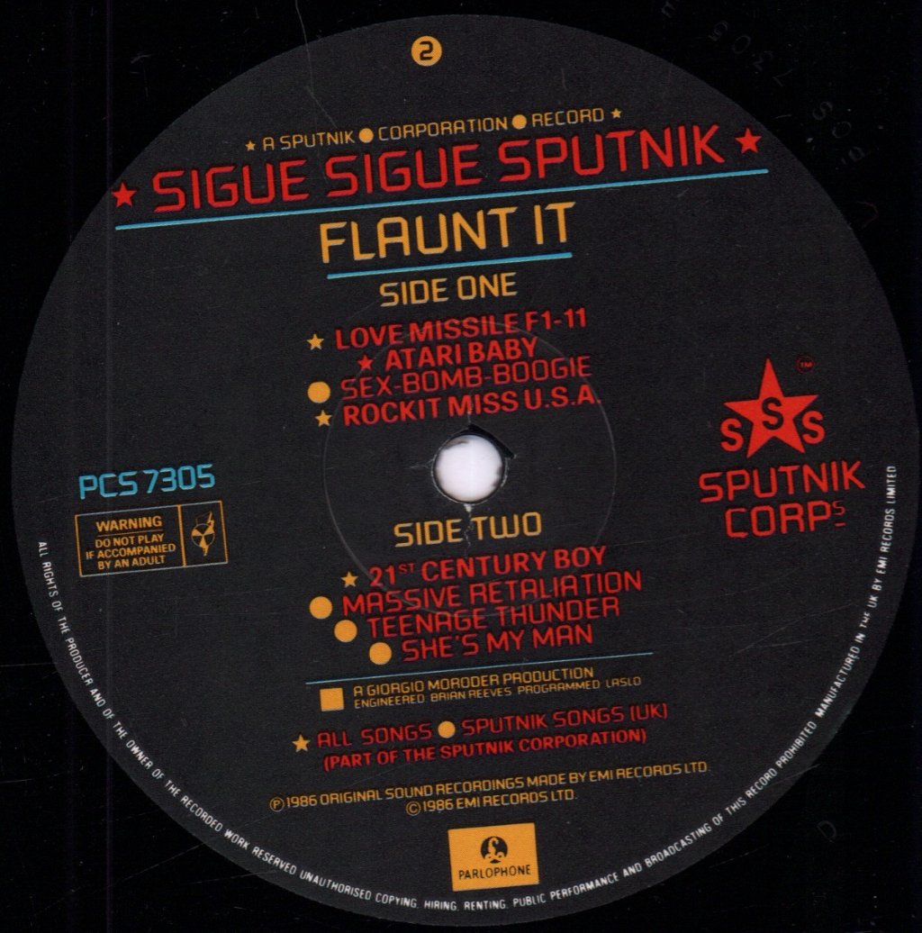 Sigue Sigue Sputnik - Flaunt It - Lp