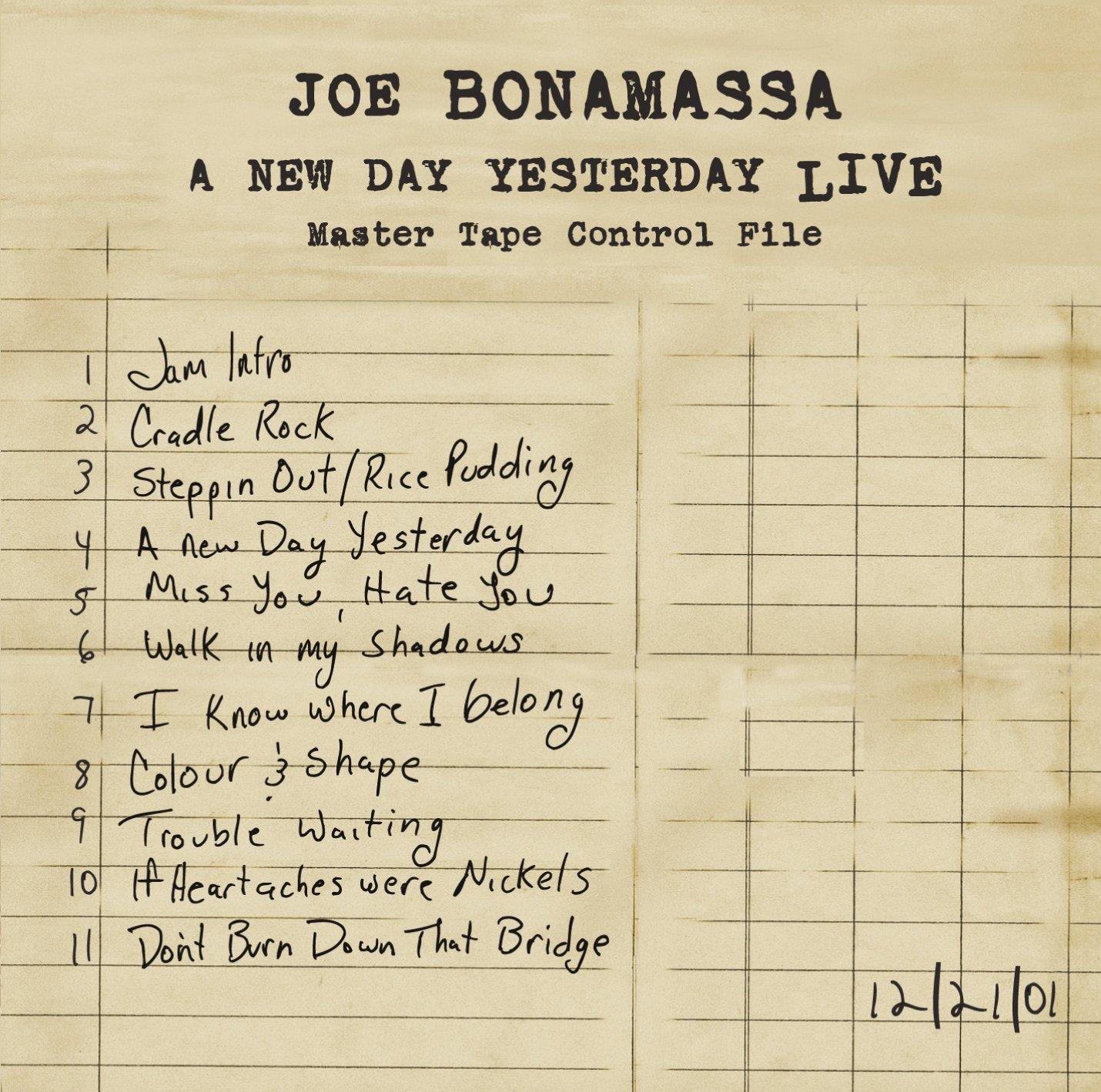 Joe Bonamassa - A New Day Yesterday Live - Cd