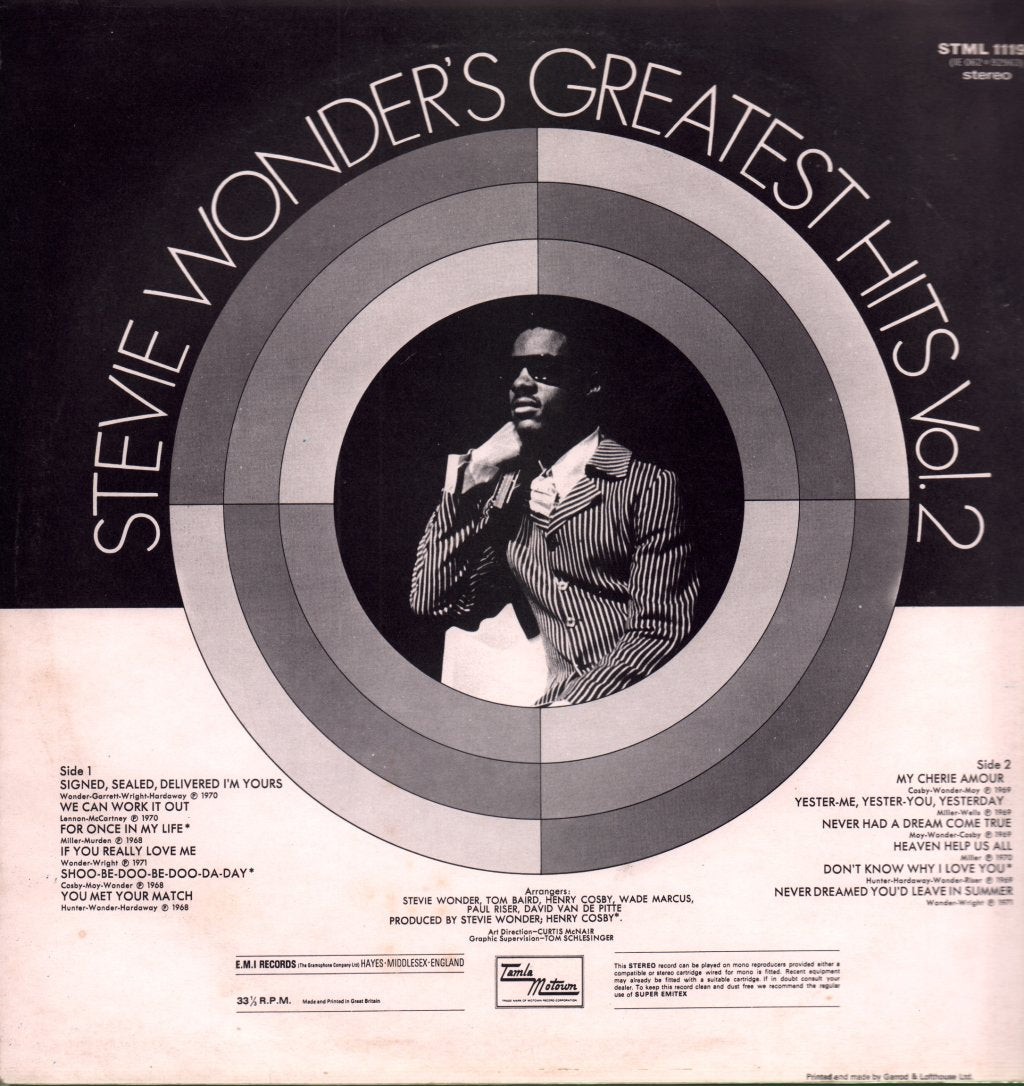 Stevie Wonder - Greatest Hits Vol 2 - Lp