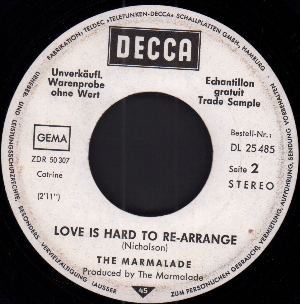 Marmalade - Back On The Road - 7 Inch