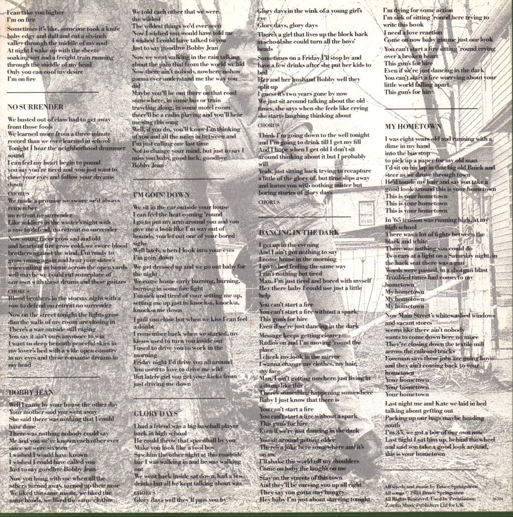 Bruce Springsteen - Born In The Usa - Lp