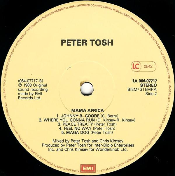Peter Tosh - Mama Africa - Lp