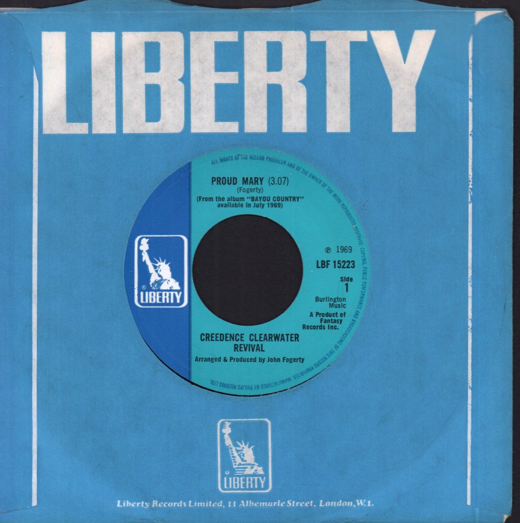 Creedence Clearwater Revival - Proud Mary - 7 Inch
