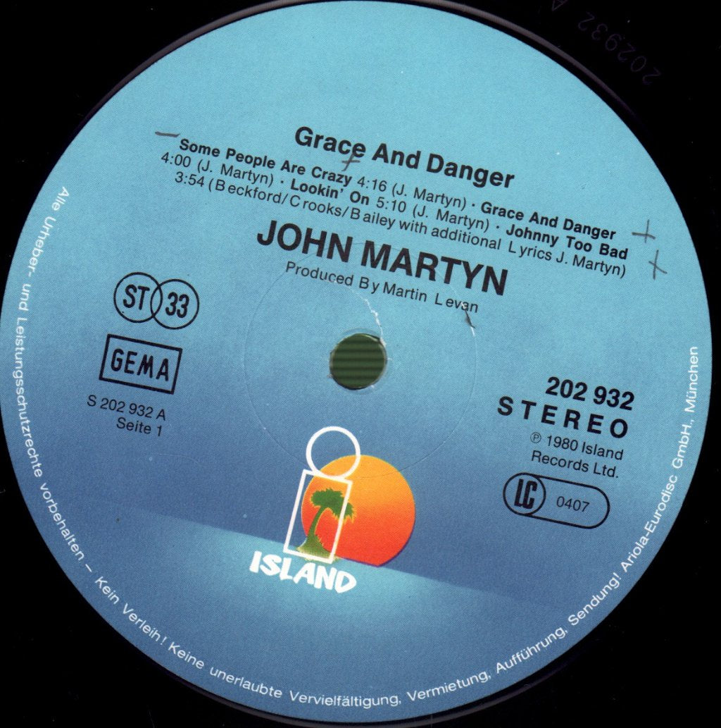 John Martyn - Grace And Danger - Lp
