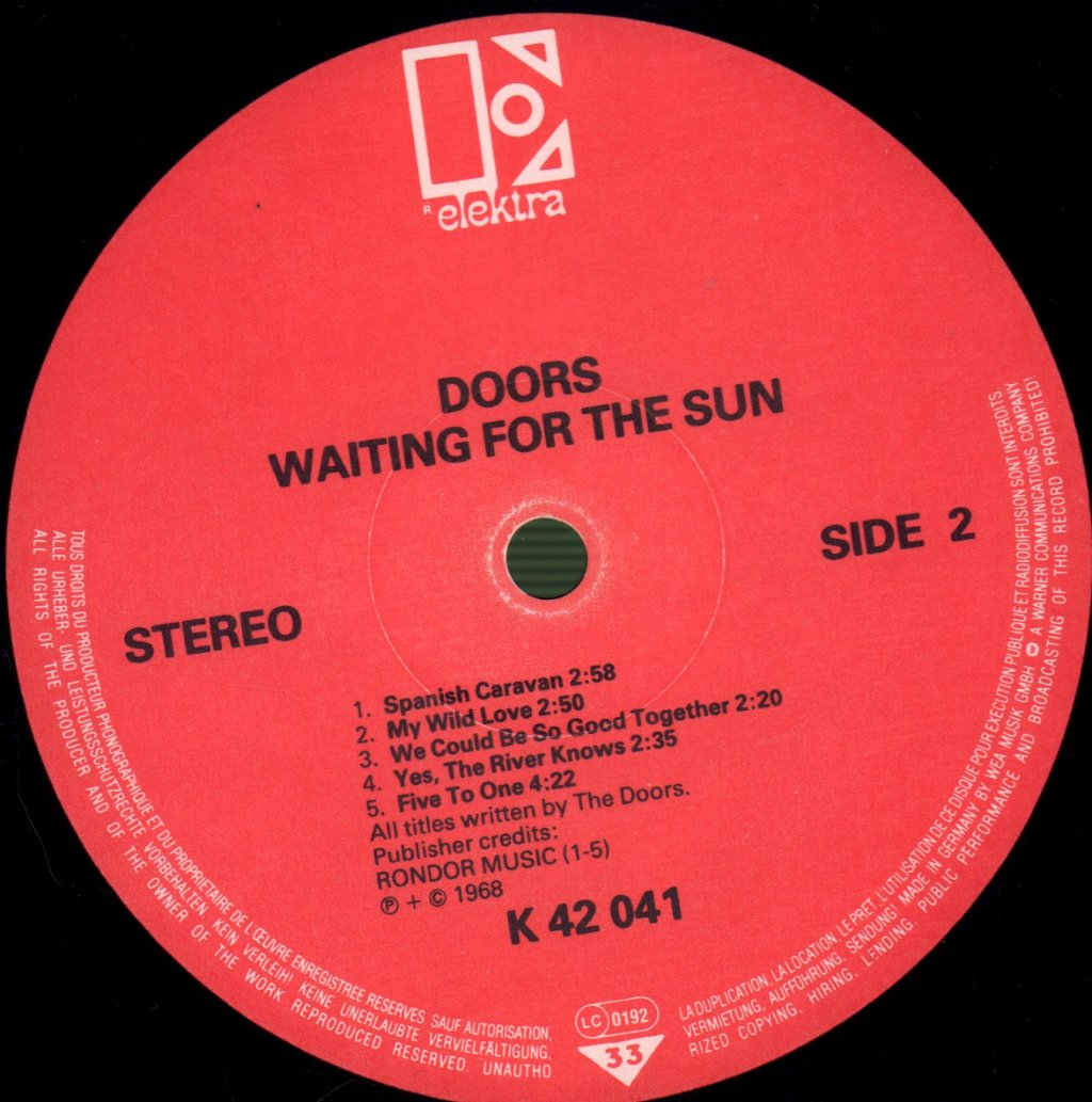 Doors - Waiting For The Sun - Lp