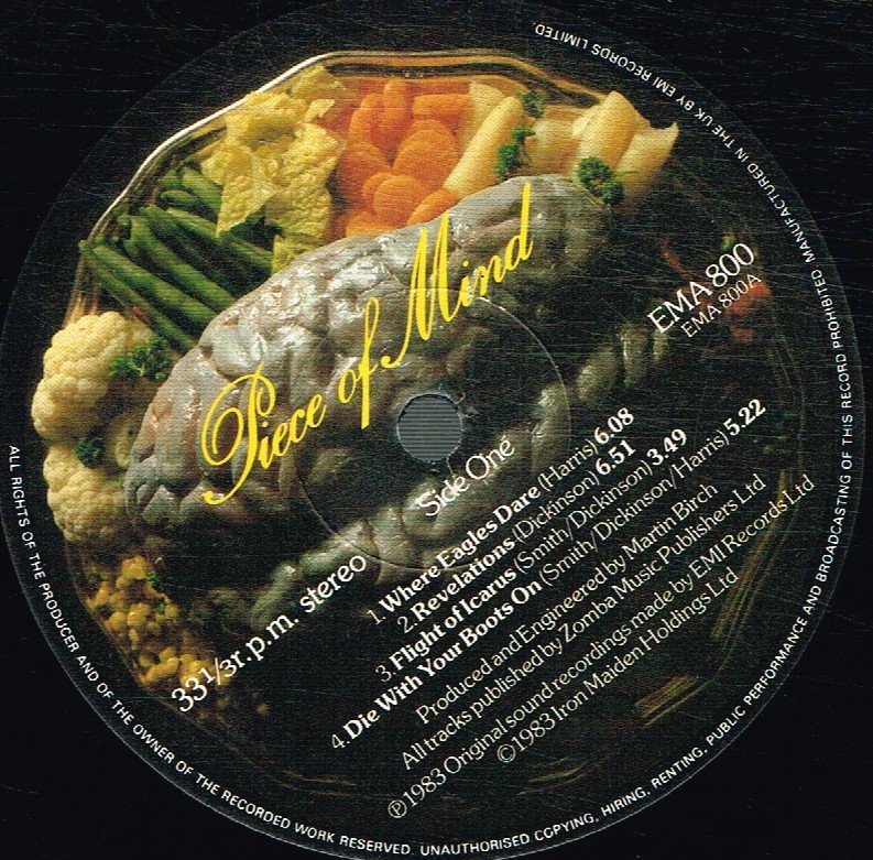 Iron Maiden - Piece Of Mind - Lp