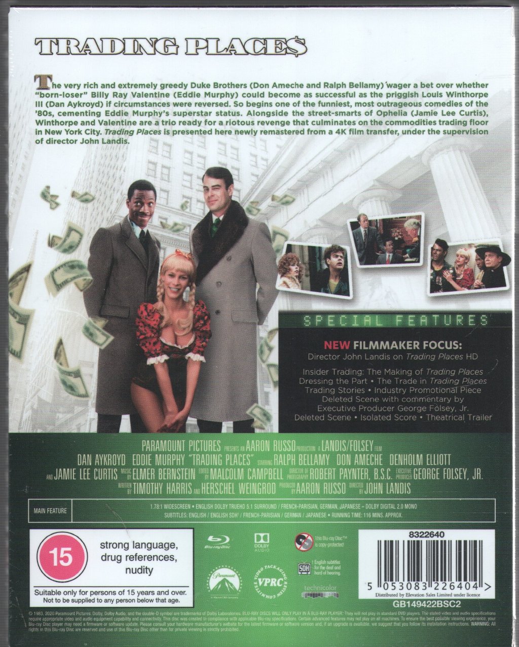 Feature Film - Trading Places - Blu-Ray - HMV Premium Collection - Eddie Murphy, Dan Aykroyd, Jamie Lee Curtis - Blu-Ray